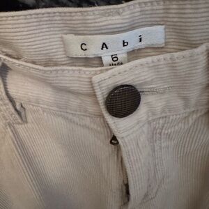 Cabi Beige Corduroy Pants